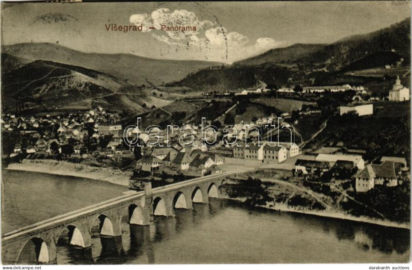 T2/T3 1915 Visegrad, General View, Bridge - Zonder Classificatie