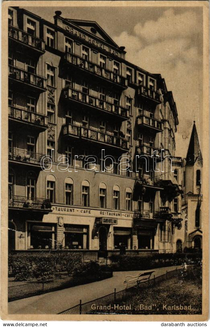 ** T2/T3 Karlovy Vary, Karlsbad; Grand Hotel Bad / Hotel, Spa - Zonder Classificatie