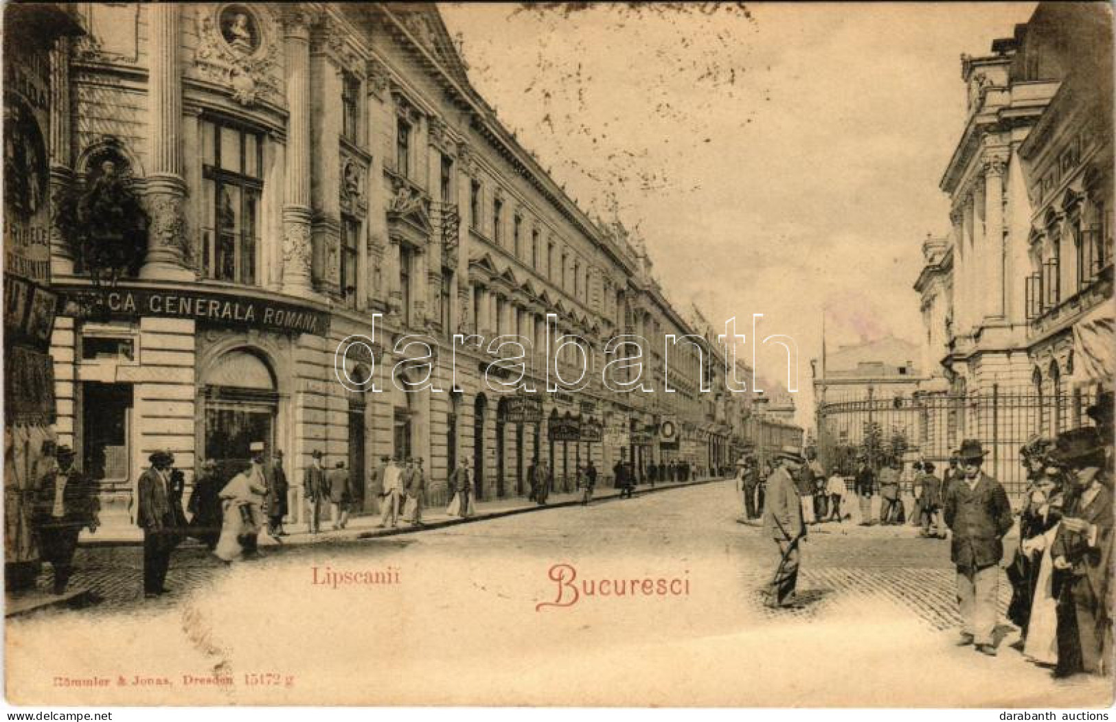 T3 1902 Bucharest, Bukarest, Bucuresti, Bucuresci; Lipscanii, Banca Generala Romana / Street, Bank (fl) - Non Classés