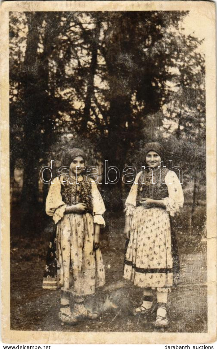 ** T3 1938 Pietris, Romanian Folklore. Photo (surface Damage) - Non Classificati