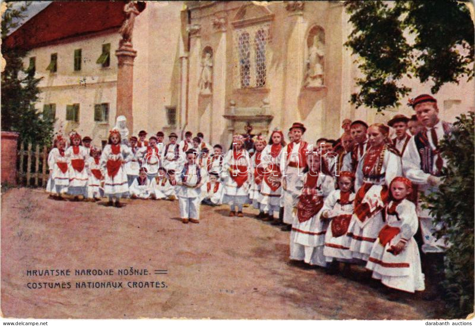 T3 1911 Hrvatske Narodne Nosnje / Costumes Nationaux Croates / Croatian Folklore (szakadások / Tears) - Zonder Classificatie