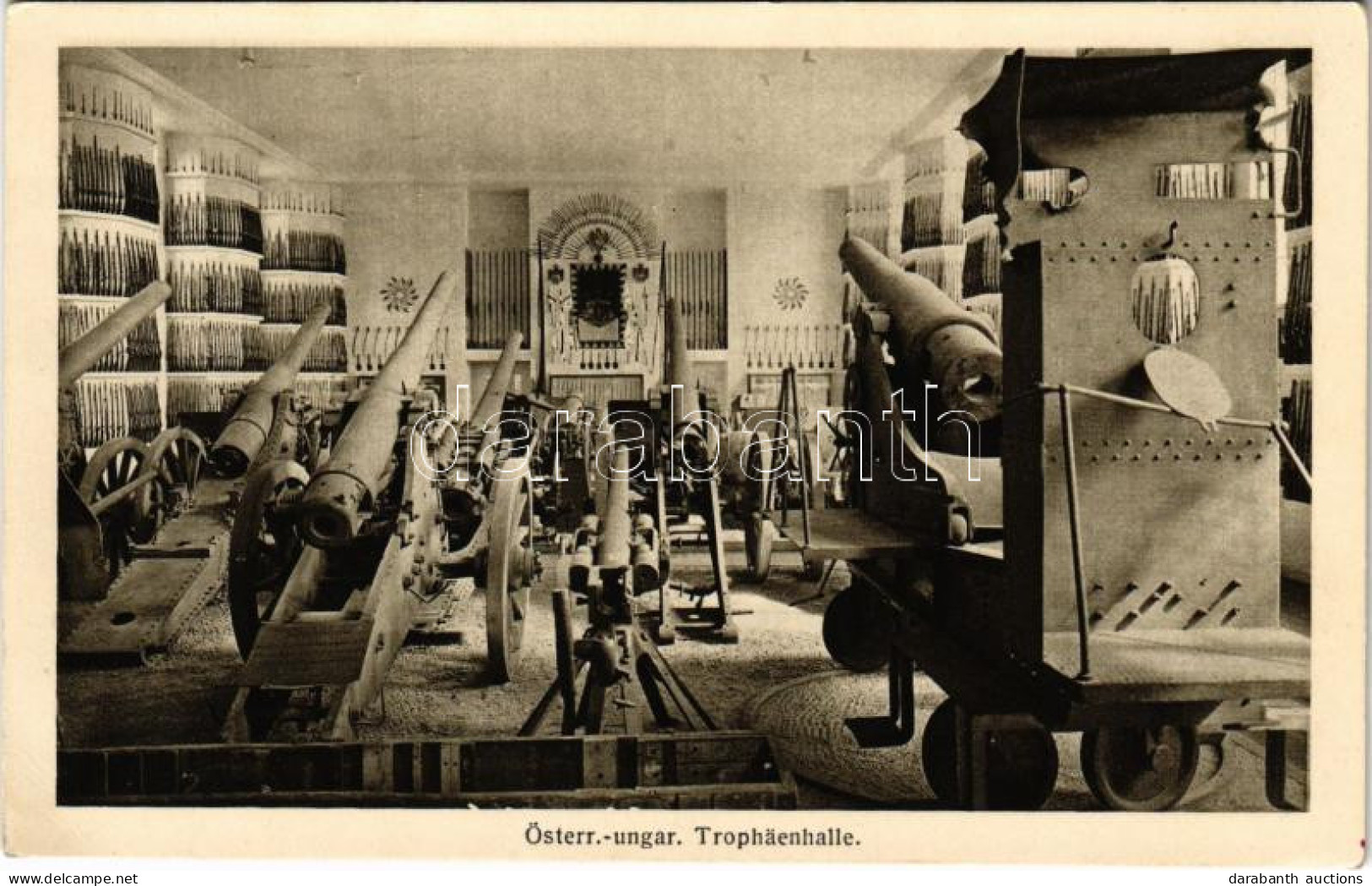 * T2 Österr.-ungar. Trophäenhalle. Kriegsausstellung Wien 1916 / Osztrák-magyar Katonai Tüzérségi Kiállítás, ágyúk / WWI - Non Classés