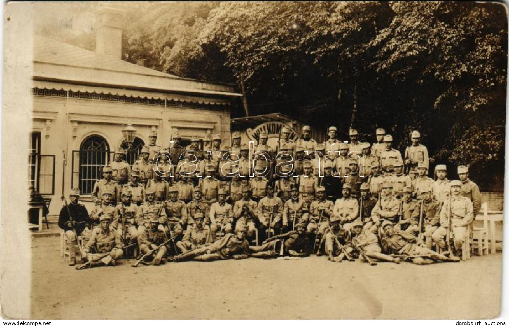 T2/T3 1915 Brno, Brünn; Osztrák-magyar önkéntes Katonák és Tisztek Csoportképe / WWI Austro-Hungarian K.u.K. Military, V - Non Classificati