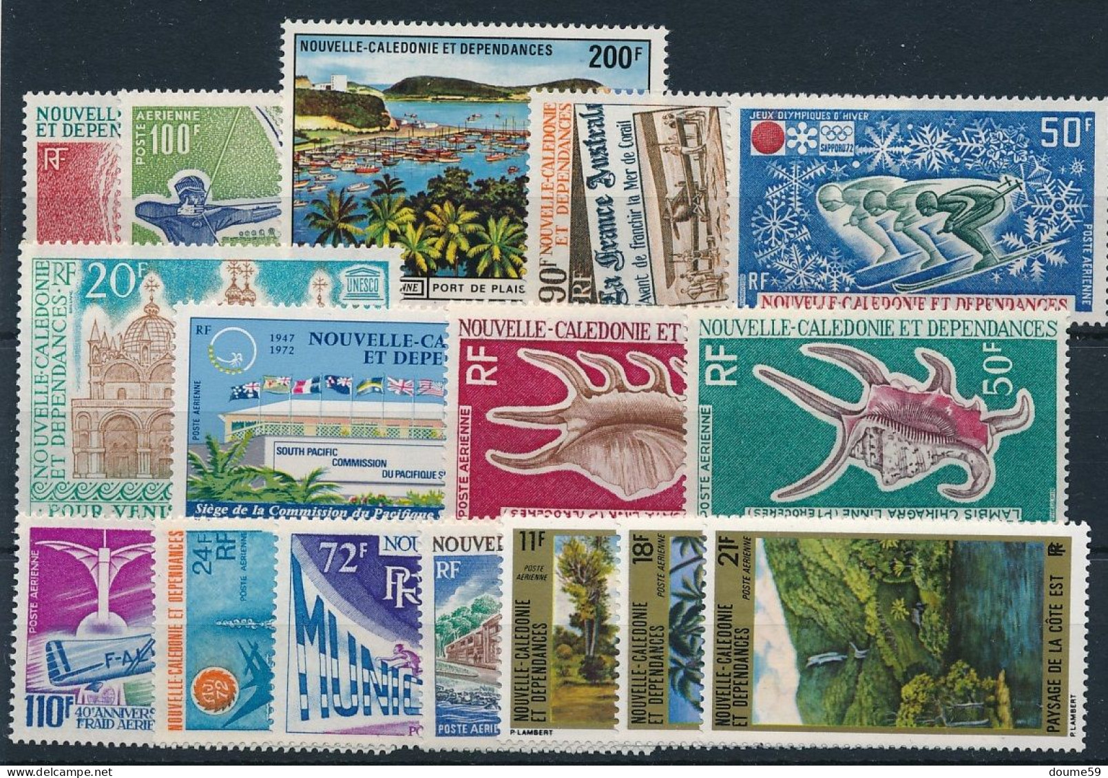 BD-387: Nelle CALEDONIE:  PA N°122/137* - Neufs