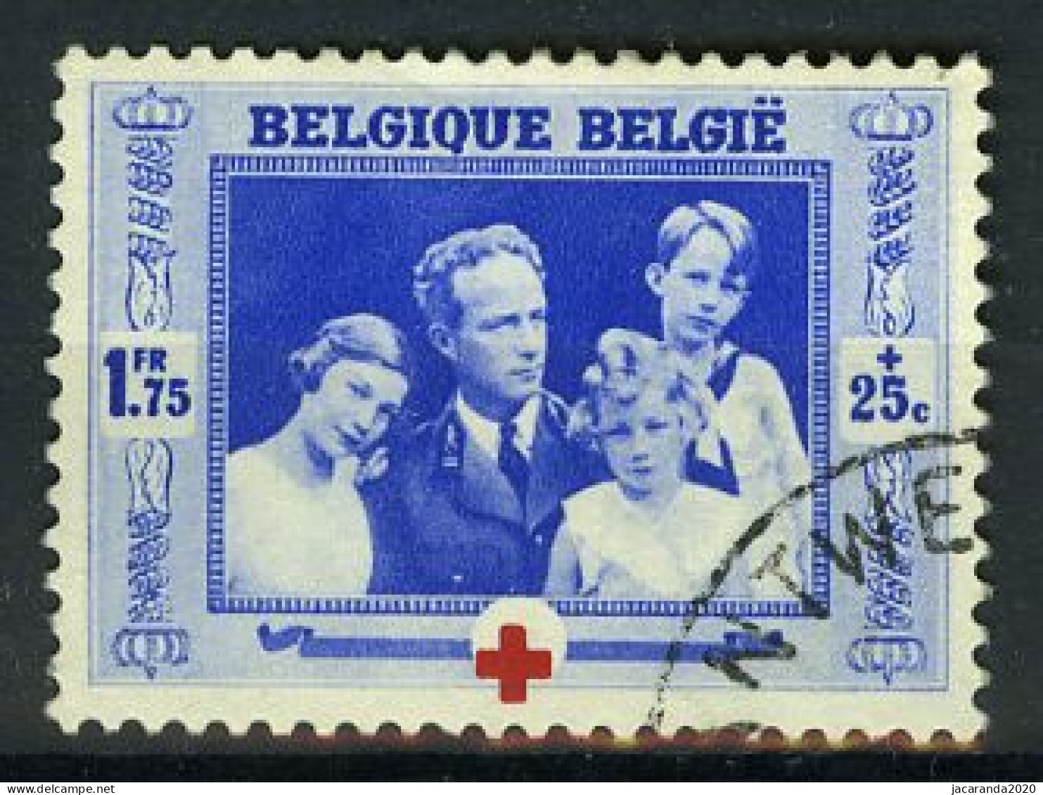 België 501 - Rode Kruis - Croix-Rouge - Koning Leopold III En Kinderen - Roi Léopold III - Gestempeld - Oblitéré - Used - Gebraucht