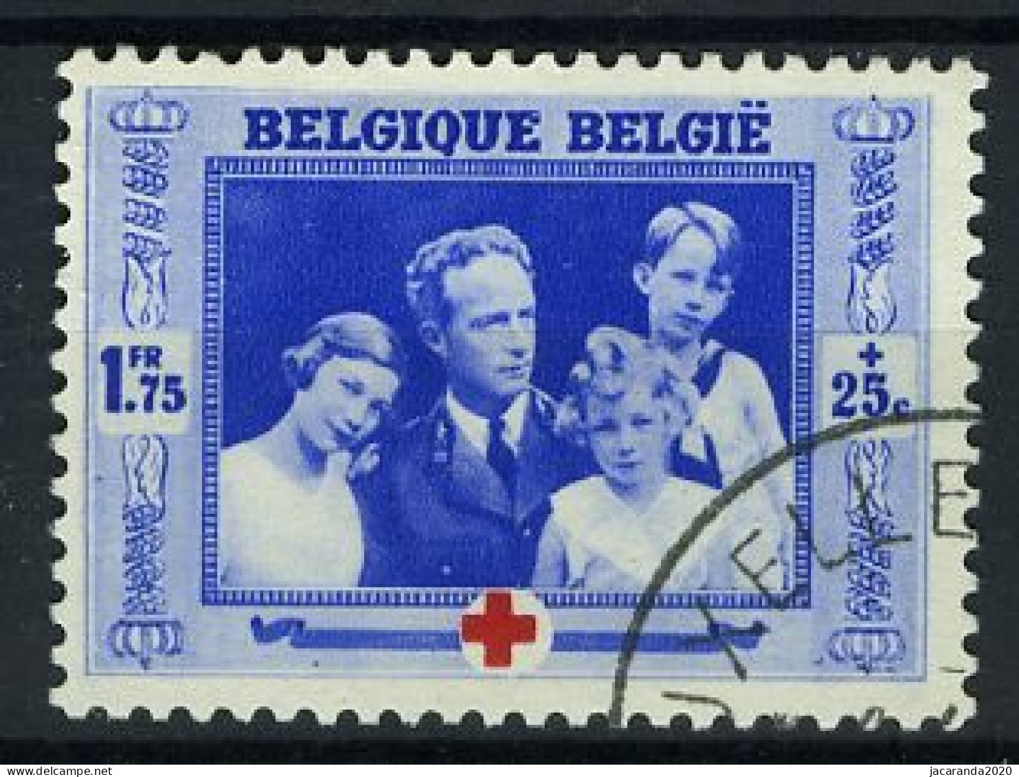 België 501 - Rode Kruis - Croix-Rouge - Koning Leopold III En Kinderen - Roi Léopold III - Gestempeld - Oblitéré - Used - Gebruikt