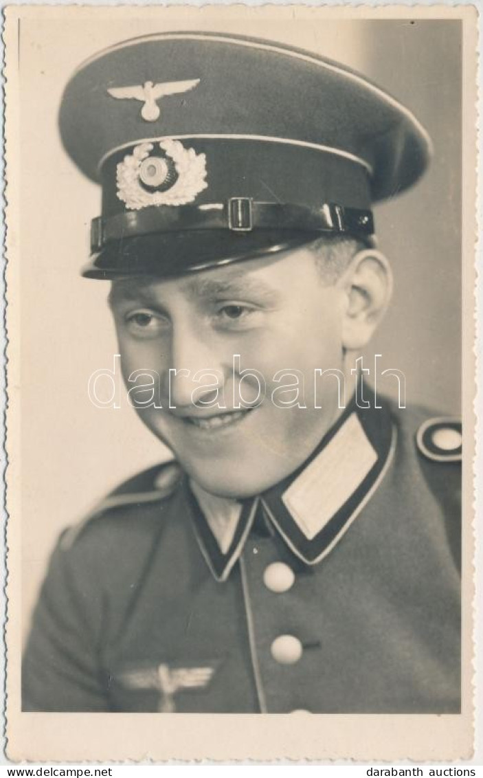 * T2 Military WWII, German Luftwaffe Pilot, Photo - Non Classés