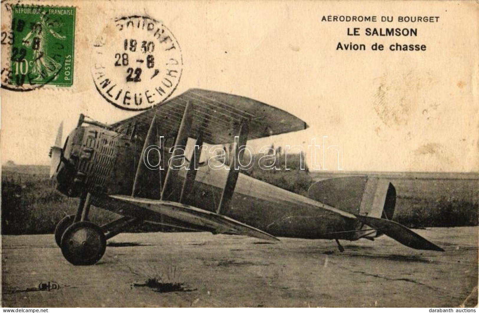 T3/T4 Aerodrome Du Bourget, Le Salmson, Avion De Chasse / French Military Aircraft (fa) - Unclassified