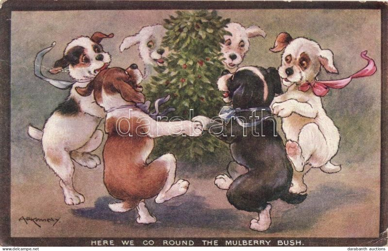 * T3 Here We Go Round The Mulberry Bush / Dogs, C.W. Faulkner & Co. Series 1317. S: A. E. Kennedy (Rb) - Non Classificati