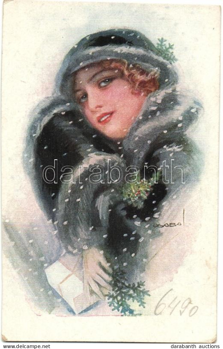 ** T4 Italian Art Deco Postcard Erkal Nr. 306/5 S: Usabal (cut) - Non Classés