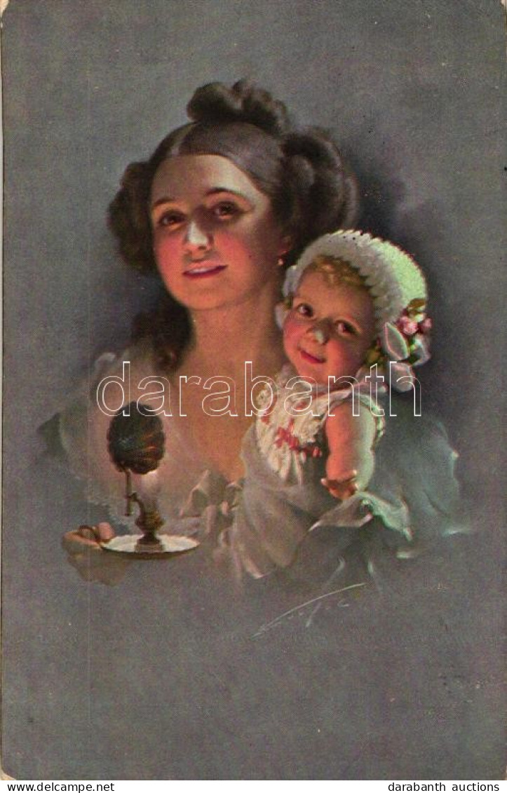 T2 Lady And Girl, No. 20887. Artist Signed - Non Classés