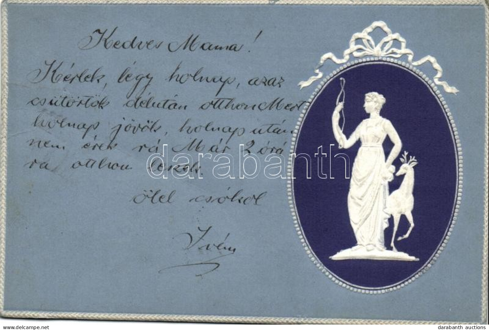 T3 Embossed Antique Art Postcard (fa) - Ohne Zuordnung