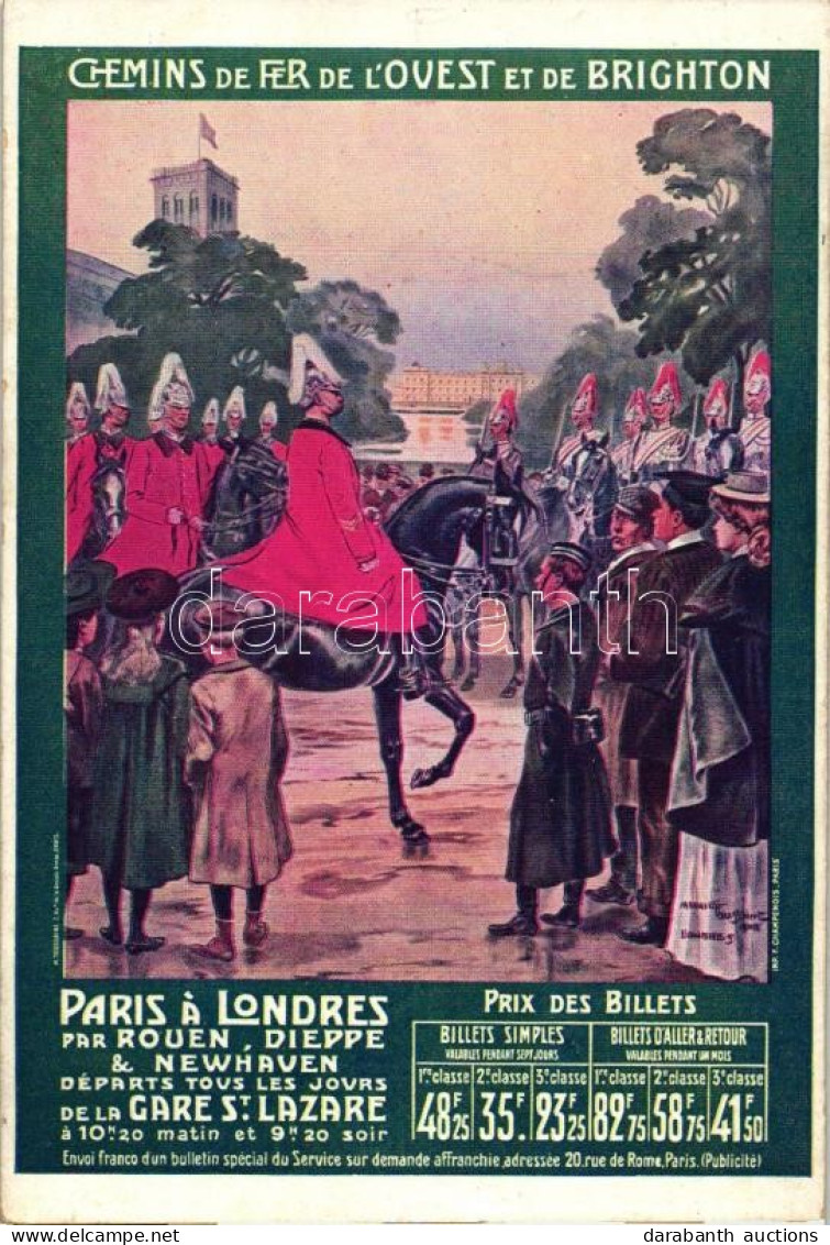 * T4 Chemins De Fer De L'Ouest Et De Brighton, Paris á Londres / French-British Railroad Lines S: Maurics Toussaint (cut - Ohne Zuordnung