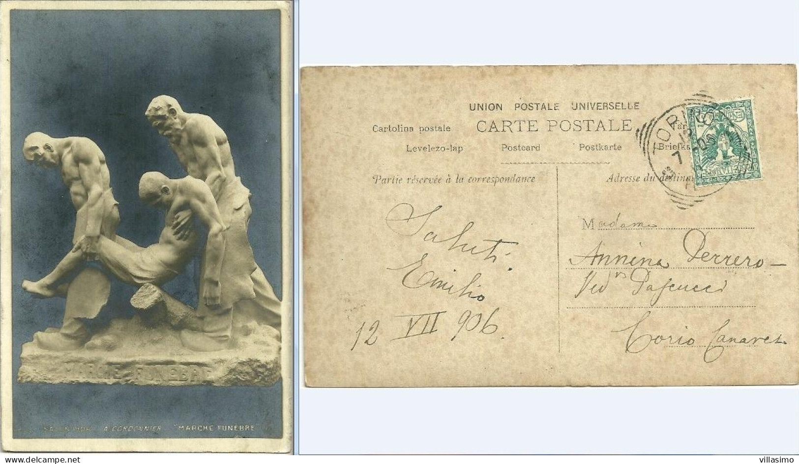 Salon 1906 - A. Cordonnier - Marche Funebre - V. 1906 - Sculptures