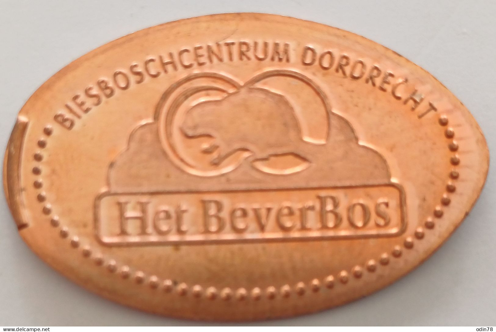 Pièce écrasée -  HET BEVERBOS - Souvenir-Medaille (elongated Coins)