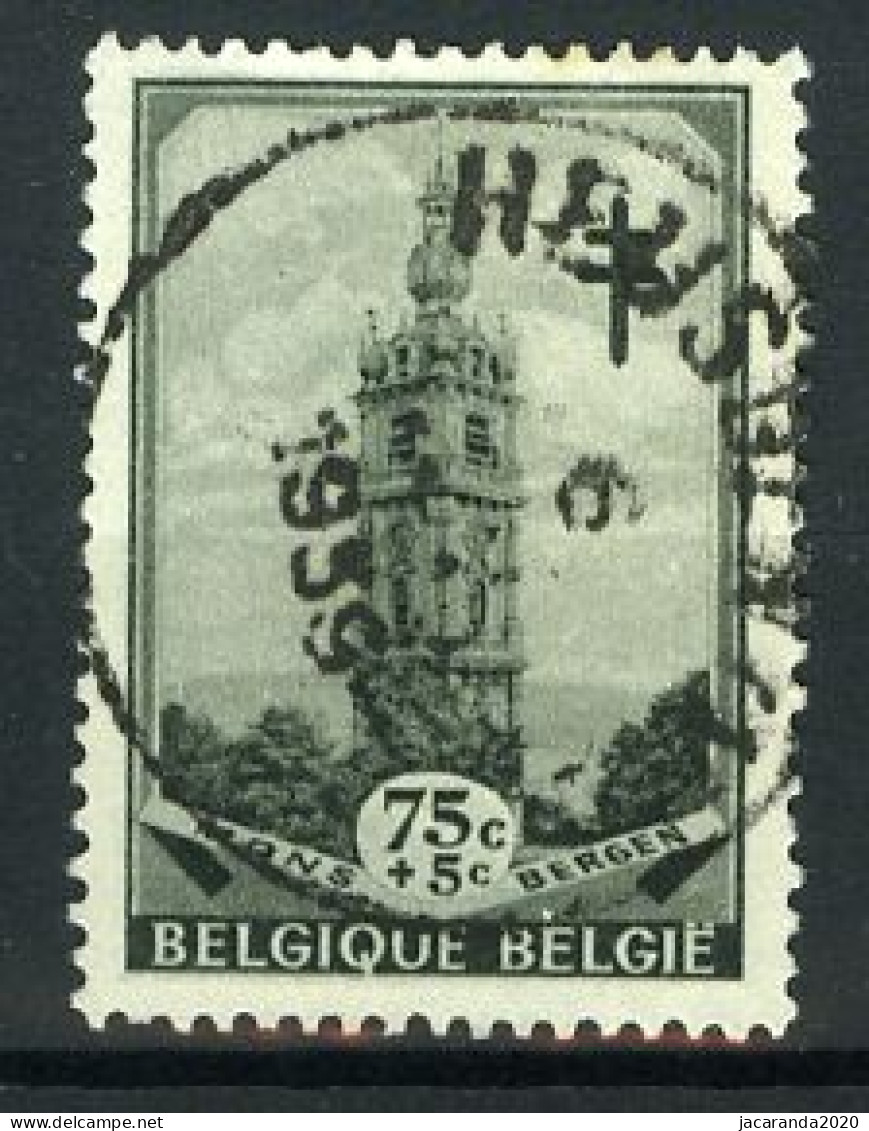 België 522 - Tuberculosebestrijding - Belforten - Les Beffrois - Mons - Gestempeld - Oblitéré - Used - Gebruikt