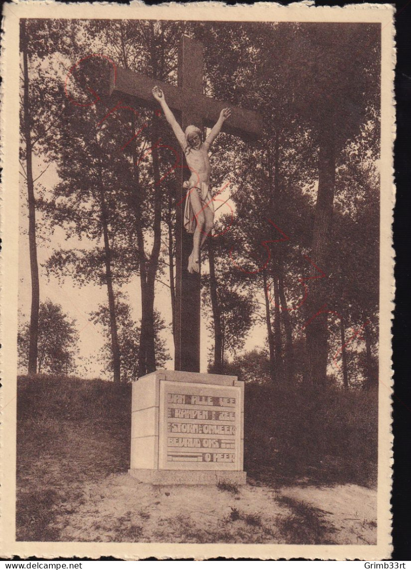 Langerbrugge-lez-Gand - Calvaire - Les Amis De La Croix - Postkaart - Evergem