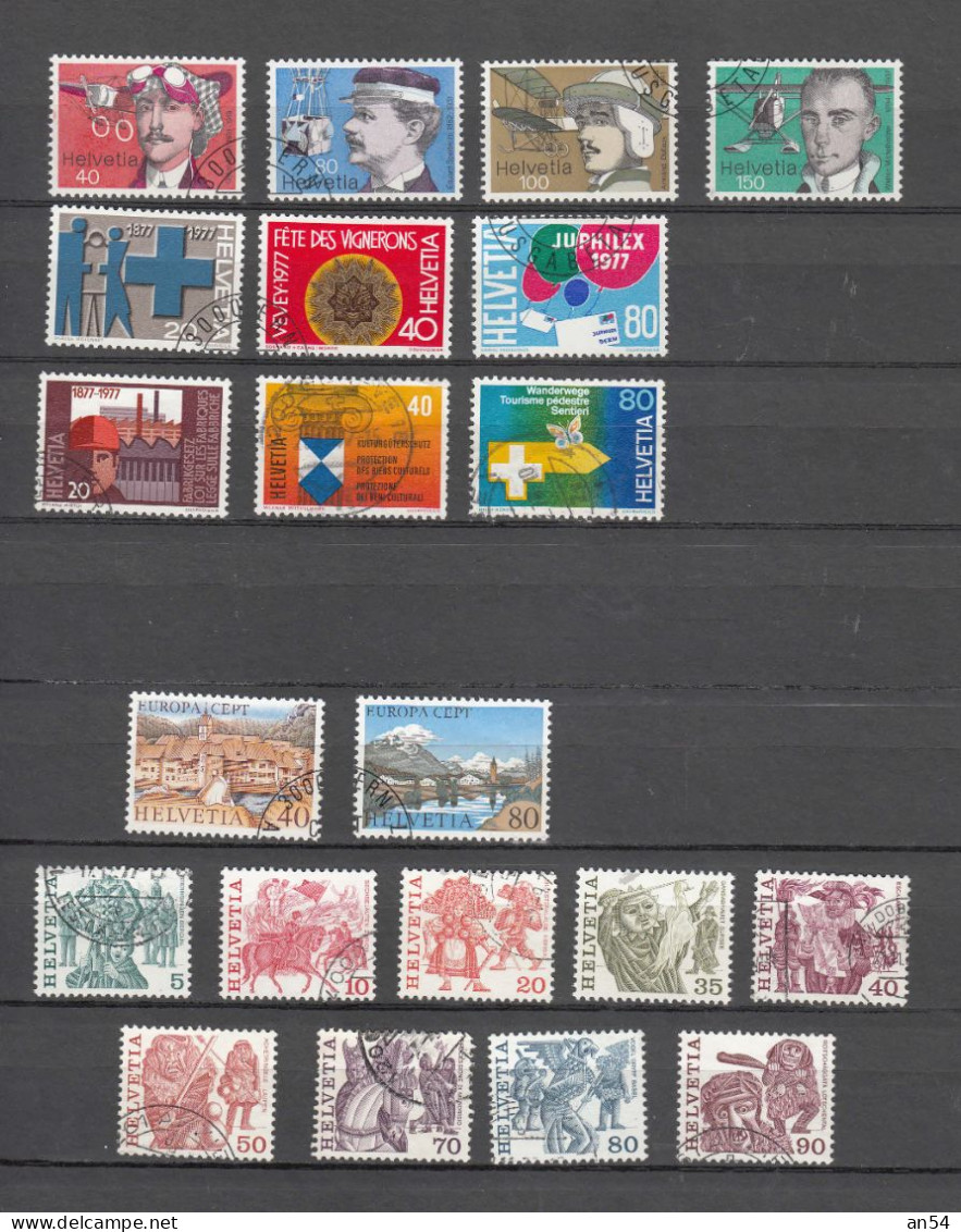 1977  LOT    OBLITERES       CATALOGUE SBK - Used Stamps