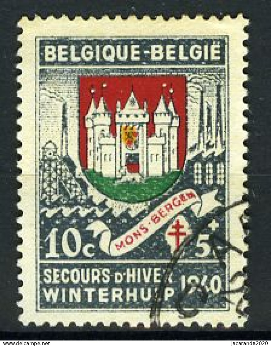 België 538 - Winterhulp - Wapens Van De Provinciehoofdplaatsen - Mons - Gestempeld - Oblitéré - Used - Usati