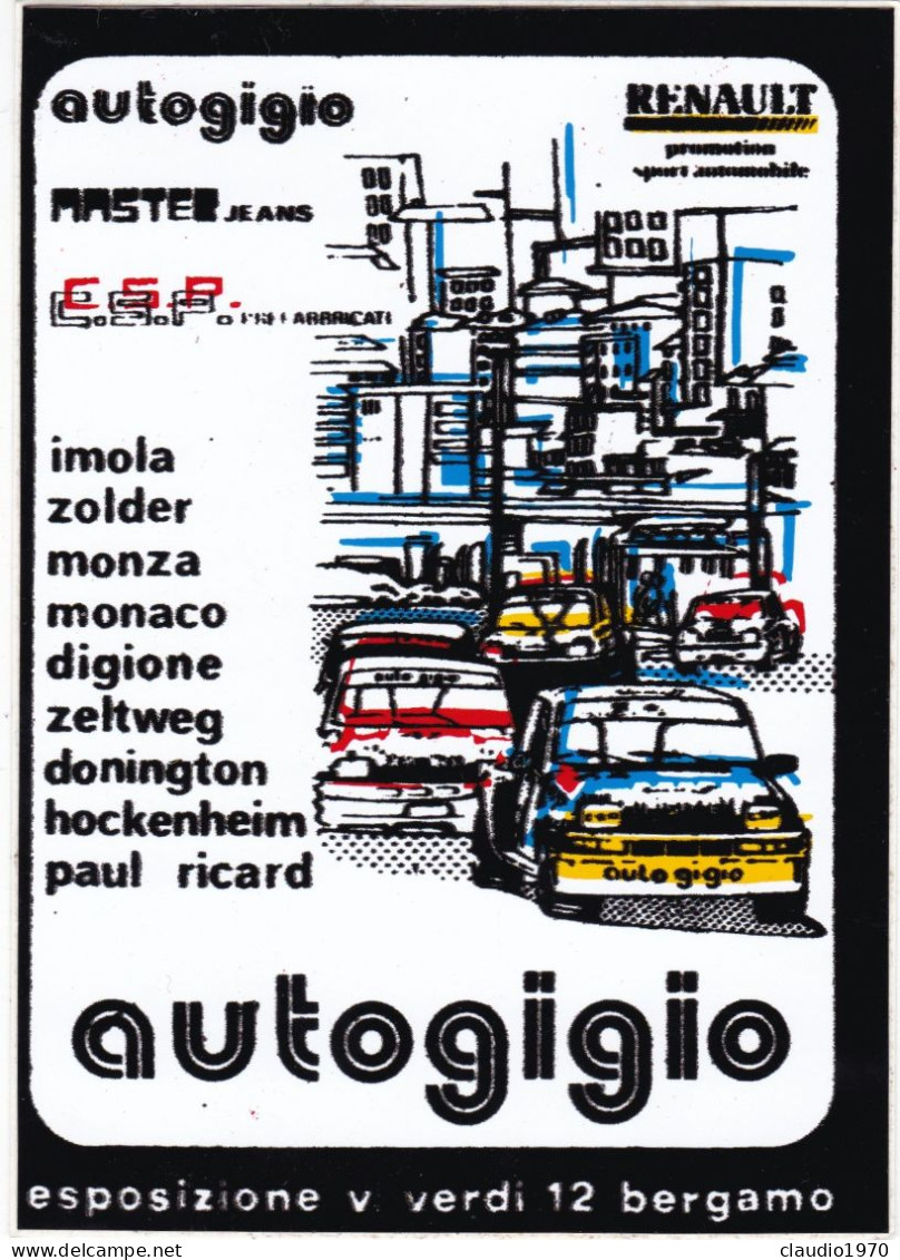 ADESIVO - VINTAGE - AUTOGIGIO - RENAULT - Andere & Zonder Classificatie