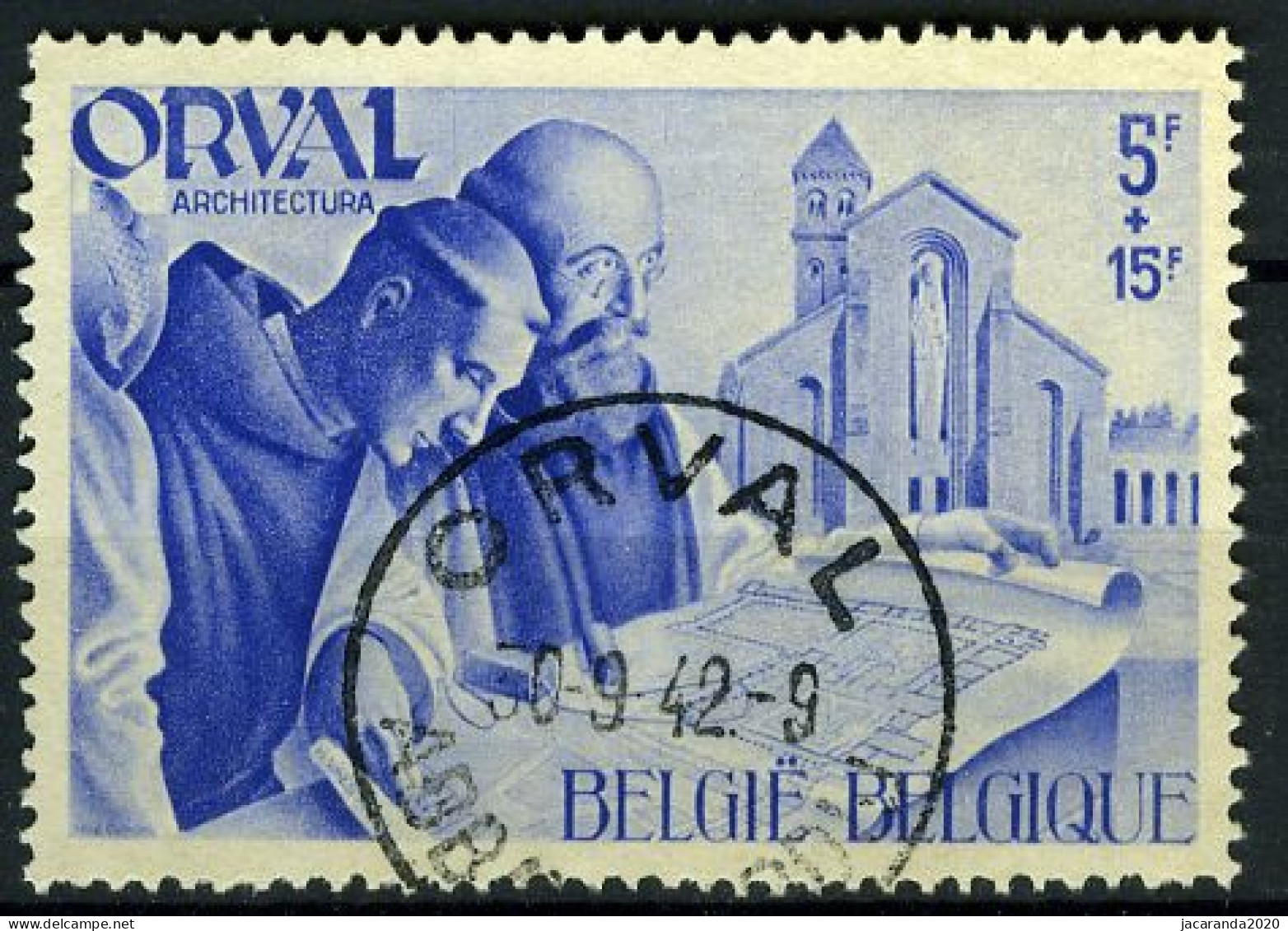 België 567A - Abdij O. L. V. Van Orval - Gestempeld - Oblitéré - Used - Gebruikt