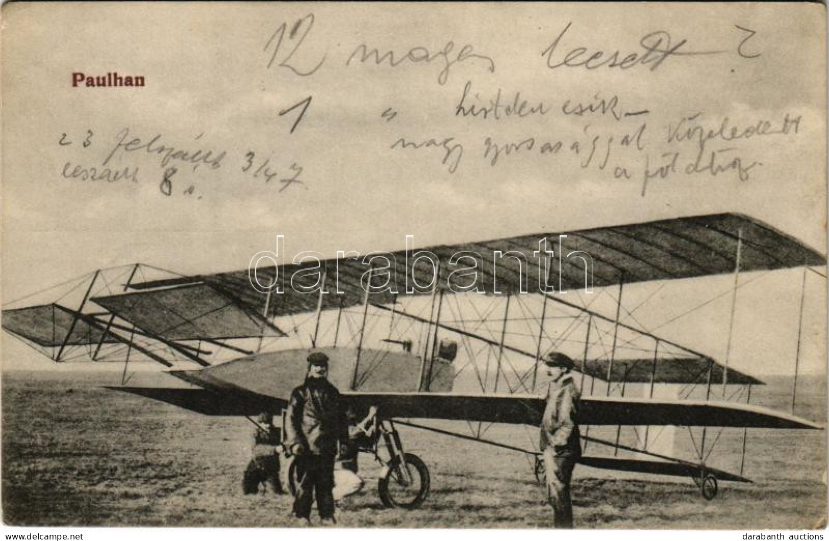 * T2/T3 Louis Paulhan, French Aviator And His Aircraft (EK) - Non Classés