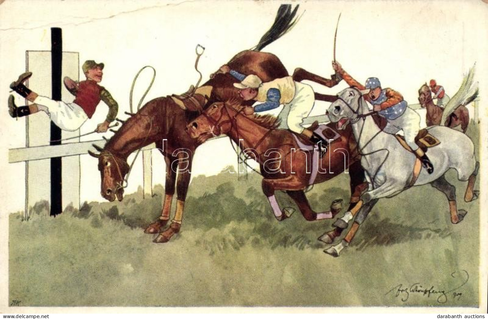 ** T3 Horse Race, Humour, B.K.W.I. 679-3. S: Schönpflug (EB) - Unclassified