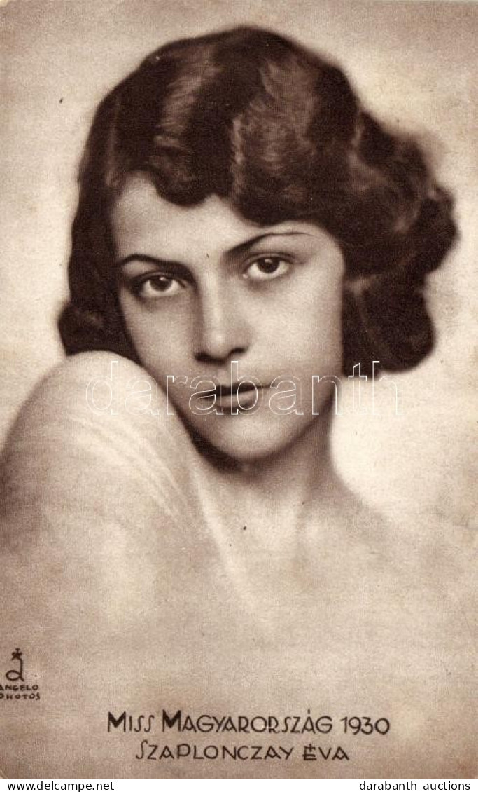 ** T3 Szaplonczay Éva; Miss Magyarország 1930 (EB) - Non Classés