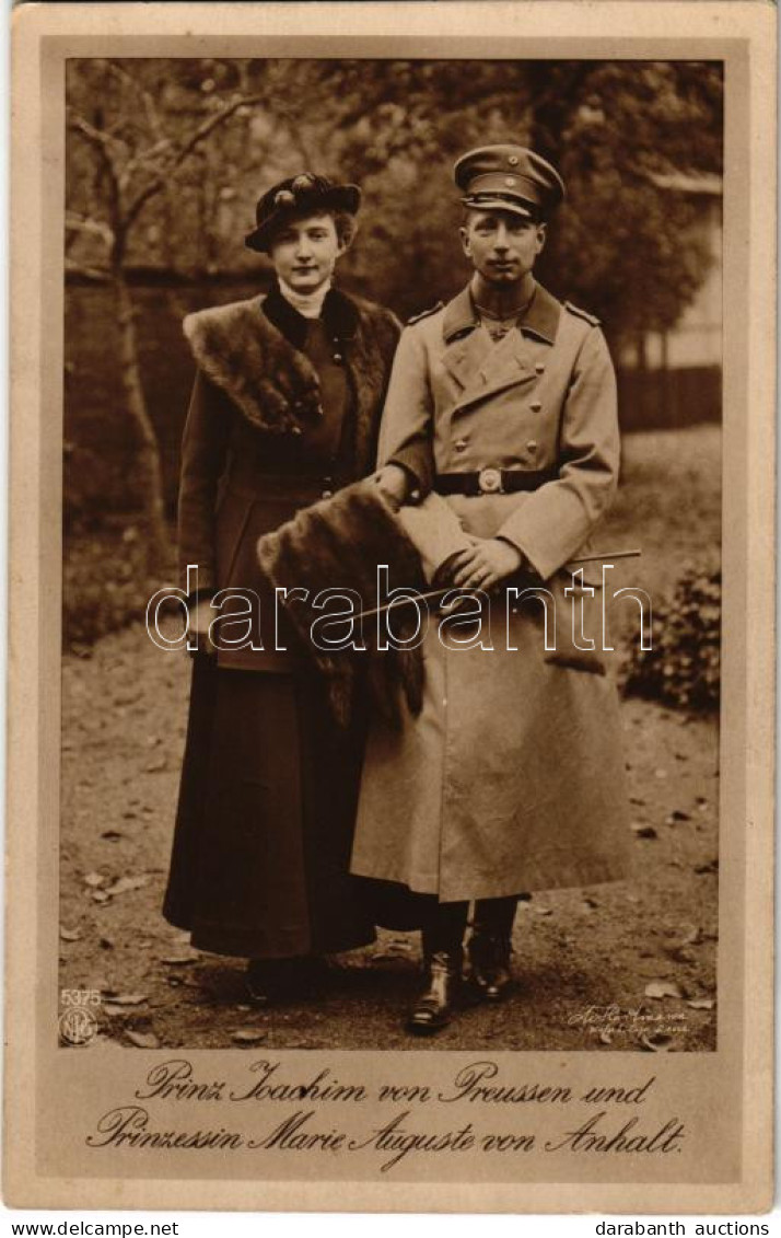 * T2/T3 1915 Prinz Joachim Von Preussen Und Prinzessin Marie Auguste Von Anhalt / Joakim Porosz Királyi Herceg és Mária  - Unclassified