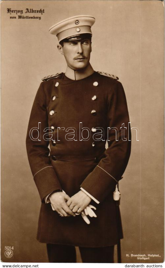 ** T2/T3 Herzog Albrecht Vom Württemberg. H. Brandseph. Hofphot Stuttgart - Non Classés