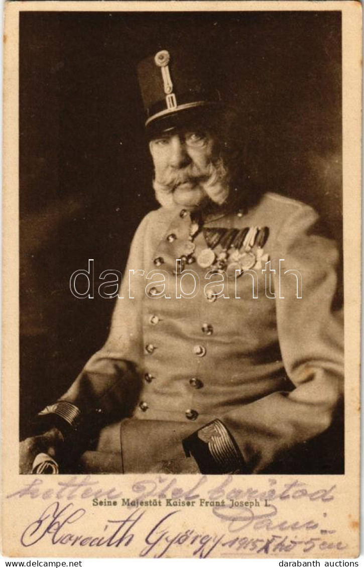 T2/T3 1915 Seine Majestät Kaiser Franz Joseph I / Franz Joseph I Of Austria + "K.u.K. 2/52. Bataillon 8. Feldkompagnie"  - Sin Clasificación