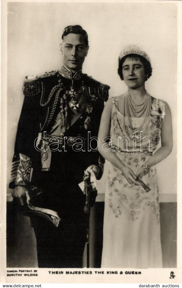 ** T4 His Majesty King George VI, Queen Elizabeth; Camera Portrait By Dorothy Wilding (EM) - Non Classés