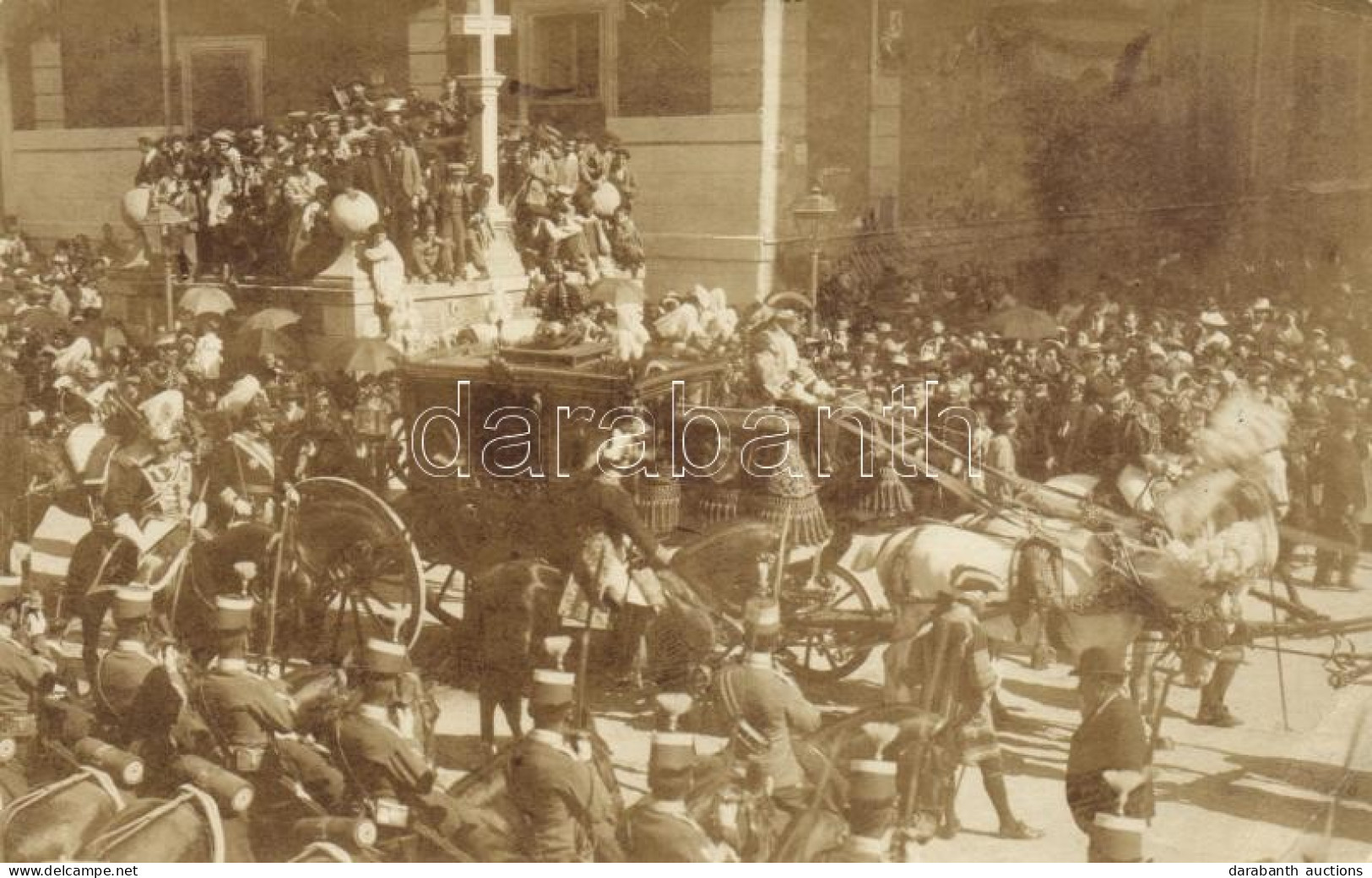 T3 1902 XIII. Alfonz Spanyol Király Trónra Lépési ünnepsége / Crowning Ceremony Of Alfonso XIII Of Spain, Photo (EB) - Non Classés