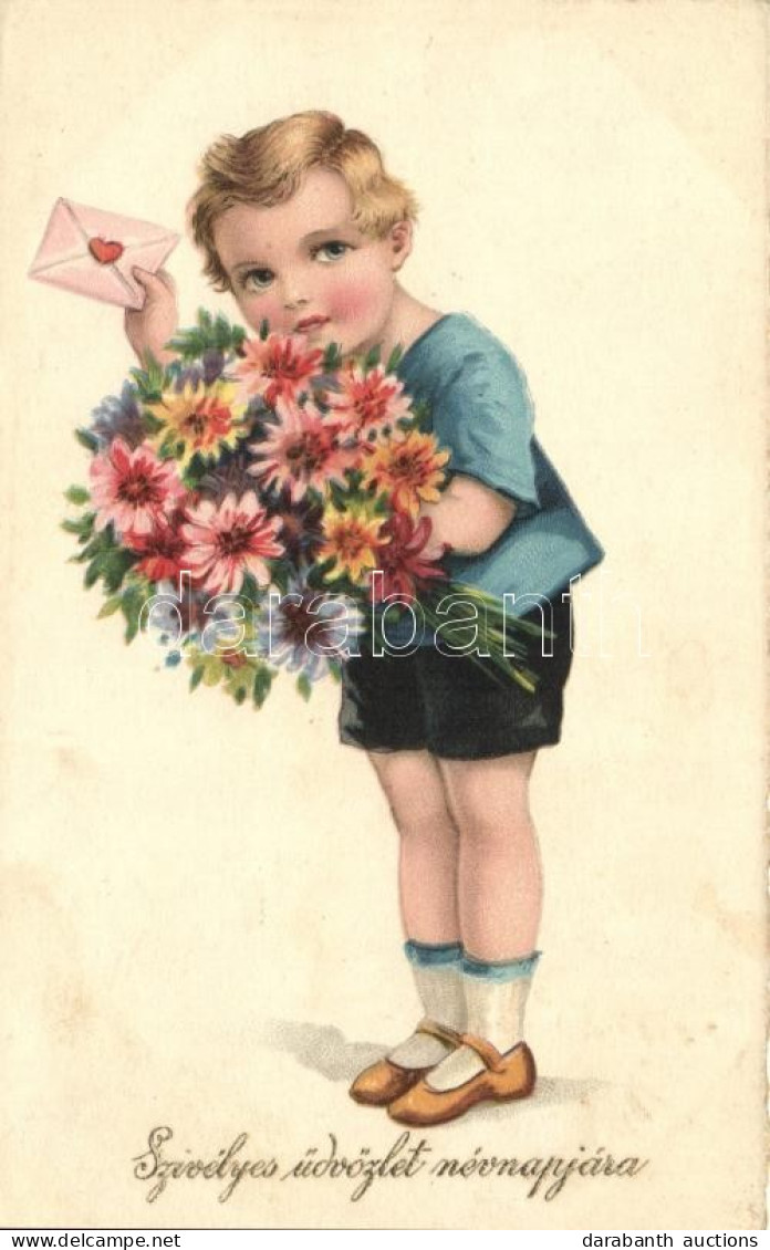 T2 Name Day, Boy, W.S.S.B. 9723. Litho - Unclassified