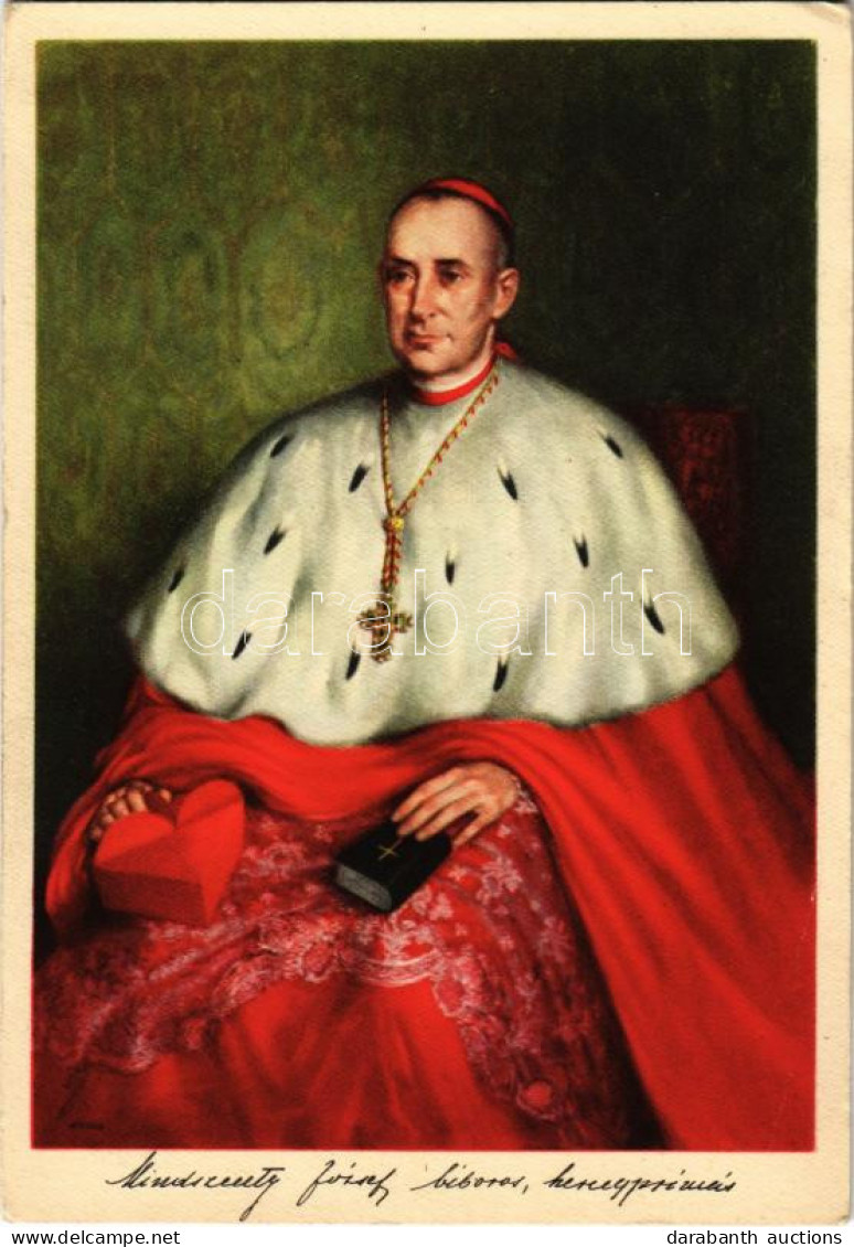 ** T3 Mindszenty József Magyar Bíboros és Hercegprímás / Hungarian Cardinal And Prince Primate S: Dr. Szokol Villibáld ( - Non Classés