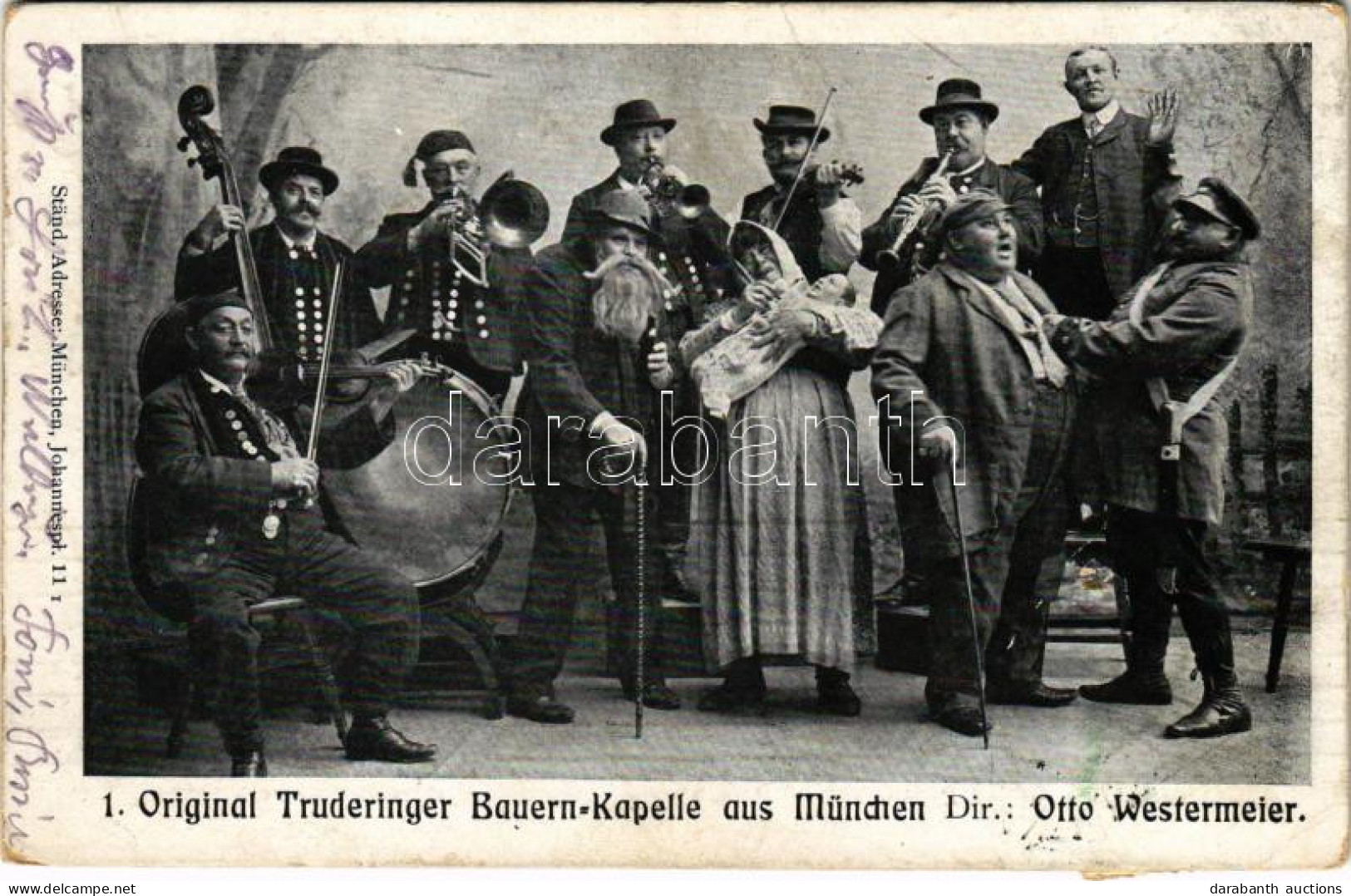 T2/T3 1908 1. Original Truderinger Bauern-Kapelle Aus München. Dir. Otto Westermeier / Bavarian Music Band (EK) - Unclassified