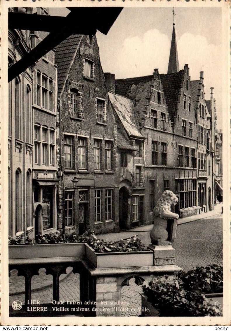 N°798 Z -cpsm Lier -vieilles Maisons Derrière L'hôtel De Ville- - Lier