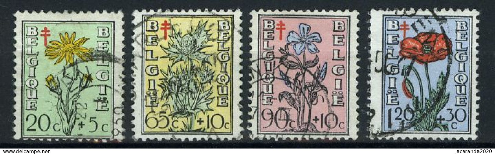 België 814/17 - Antitering - Bloemen - Portretten Van De Senaat IV - Gestempeld - Oblitéré - Used - Gebraucht