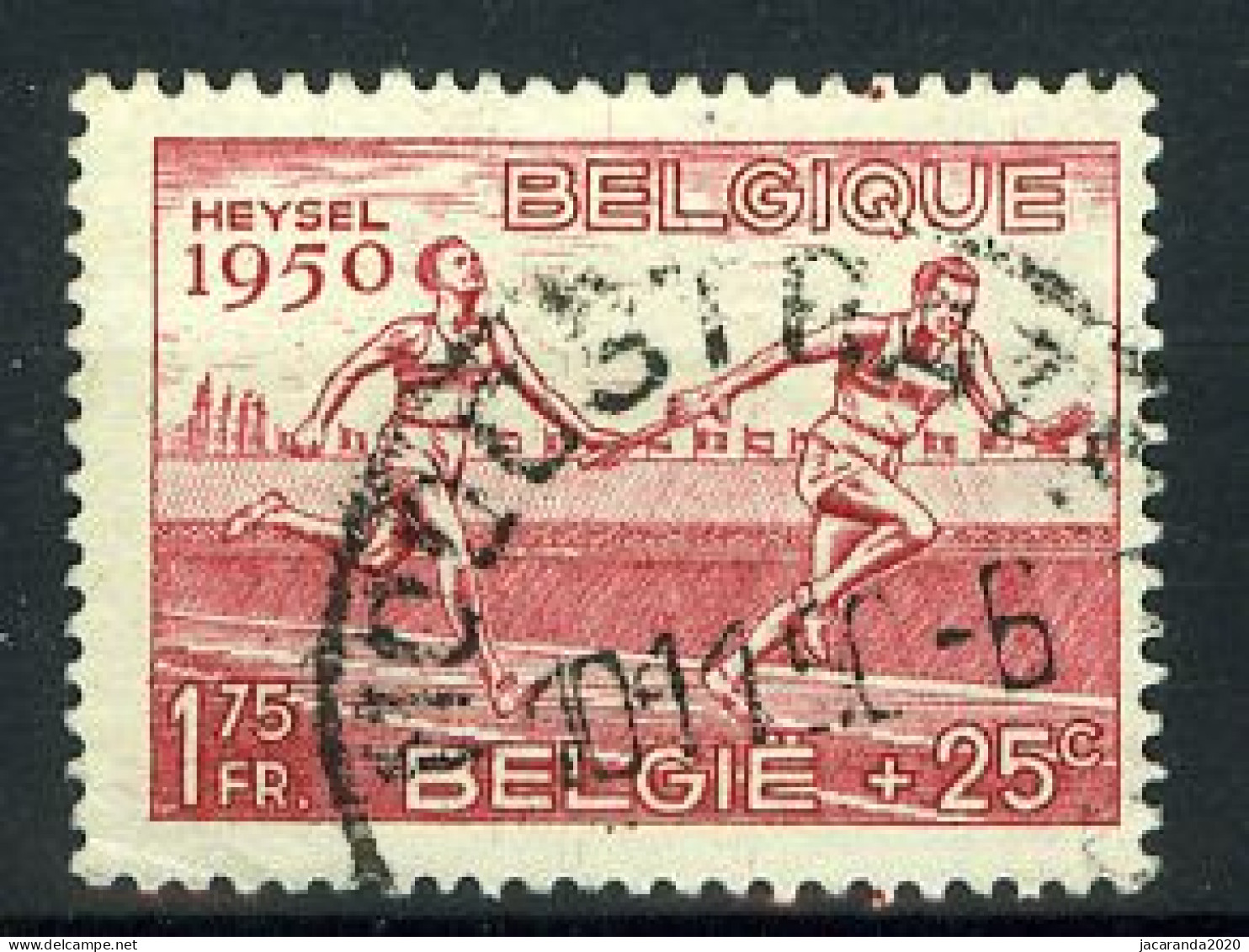België 829 - Europese Atletiekkampioenschappen - Sport - Aflossingskoers - Gestempeld - Oblitéré - Used - Oblitérés