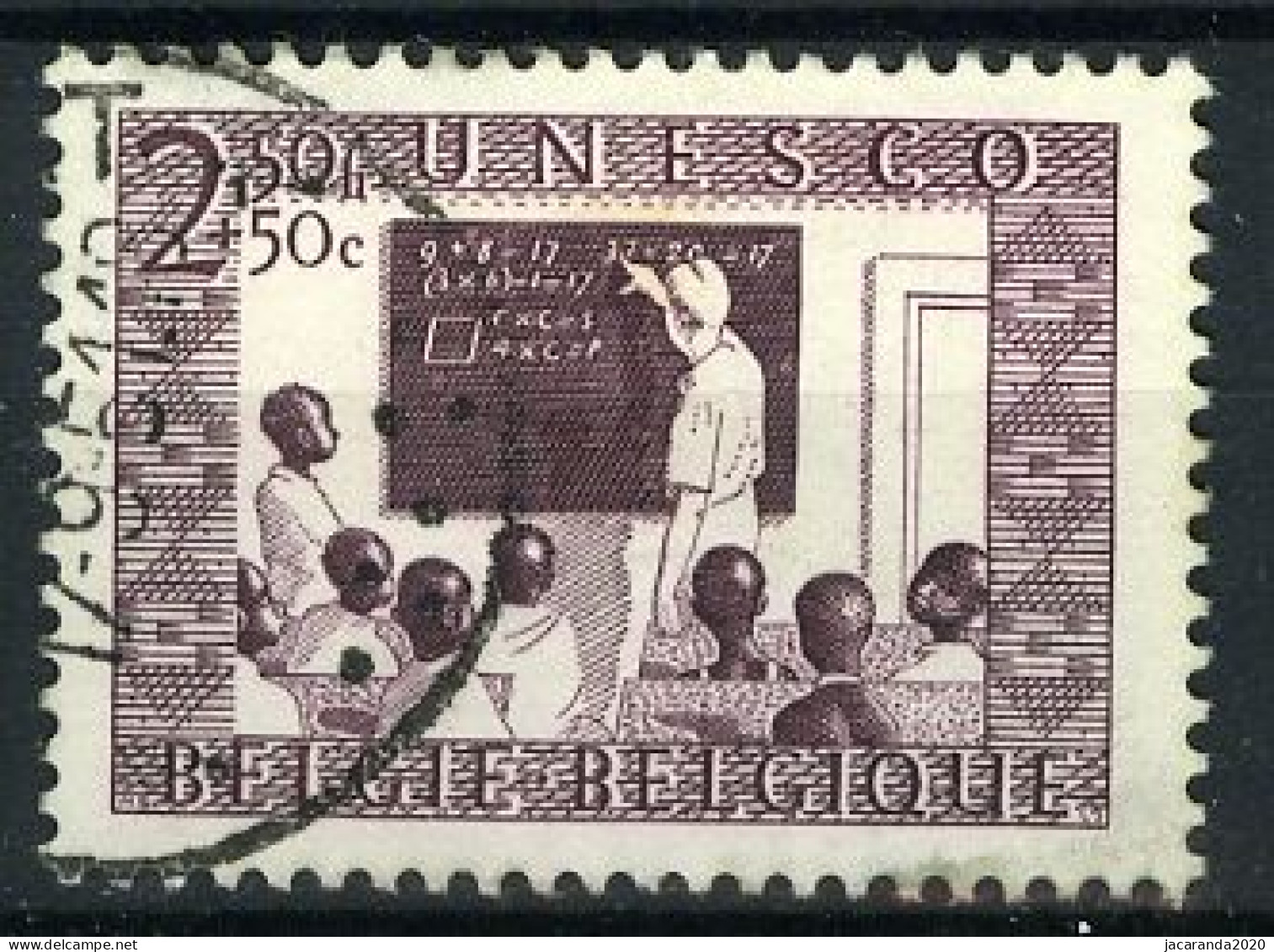 België 843 - Unesco - Schoolklas In Kongo - Gestempeld - Oblitéré - Used - Gebraucht