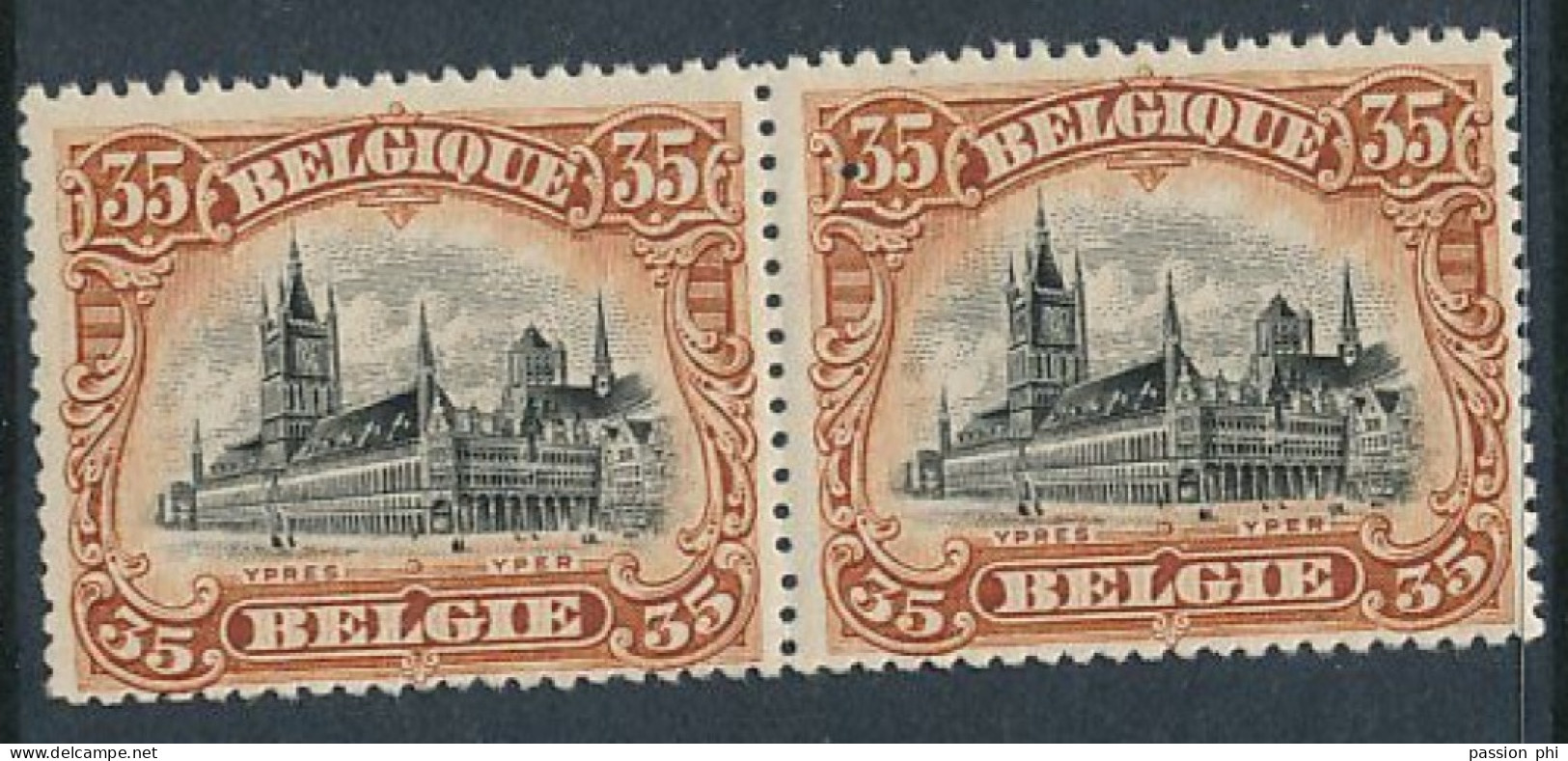 BELGIUM BELGIQUE COB 142 (PERF 14 1/4) MNH POSTFRIS SANS CHARNIERE - 1915-1920 Alberto I