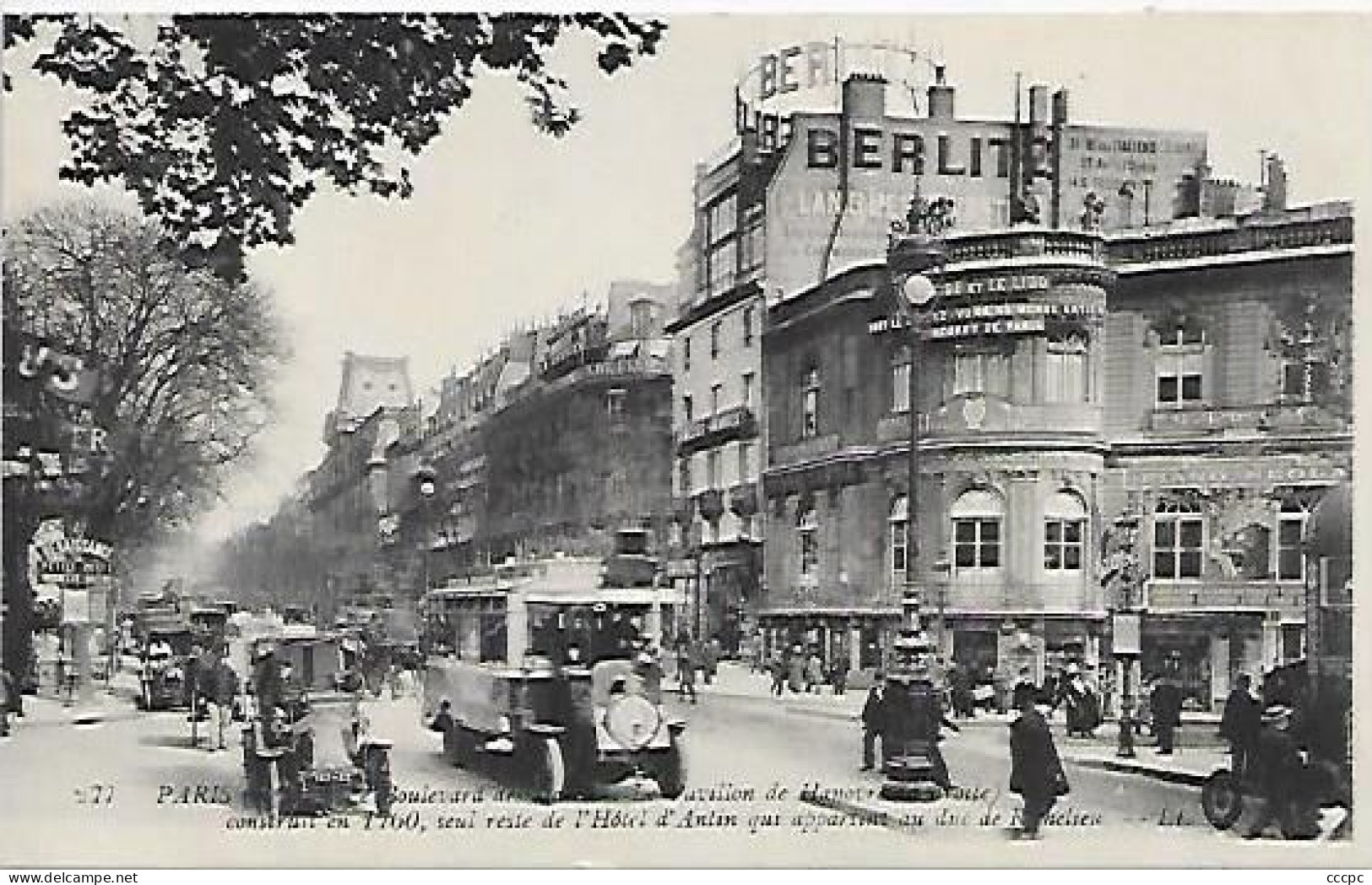 CPA Paris Le Boulevard Des Italiens - Le Pavillon De Hanovre - Arrondissement: 02