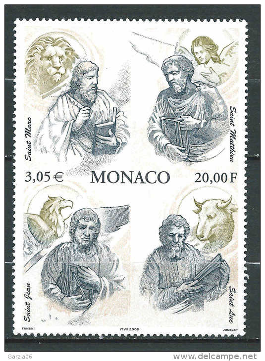 Monaco - 2000 - Les 4 évangélistes - N° 2250  - Neufs **/MNH - Neufs