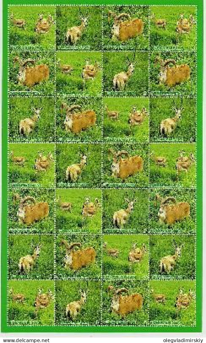 Turkmenistan 2009 Fauna Artiodactyl Goats Rams Sheetlet MNH - Turkmenistan