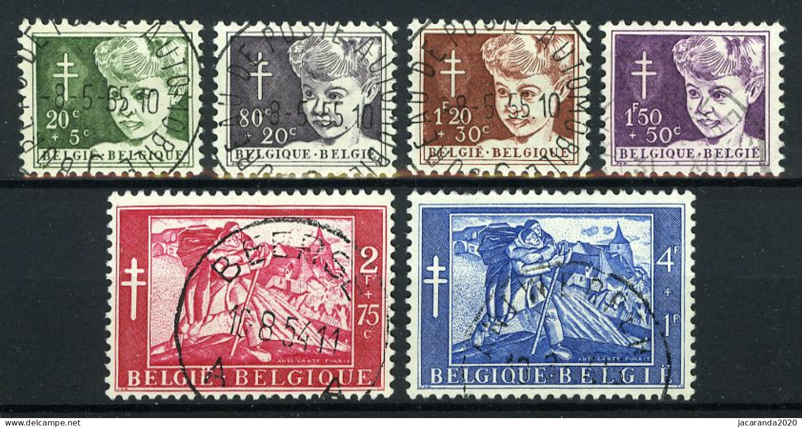 België 955/60 - Antiteringzegels - Anto Carte - Gestempeld - Oblitéré - Used - Gebruikt