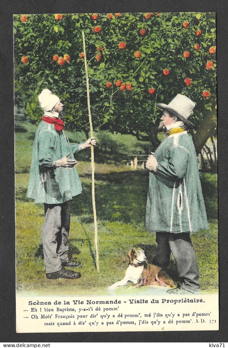 VIE NORMANDE  "  Visite Du Propriétaire "   1910 - Landbouwers