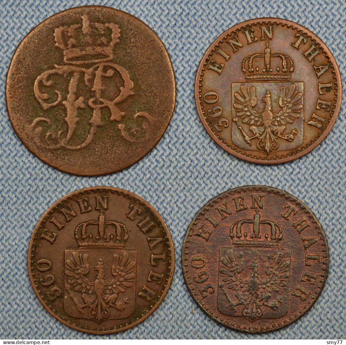 Preussen / Prussia • Lot  4x • See Details • German States / Allemagne États / Prusse • [24-606] - Collections