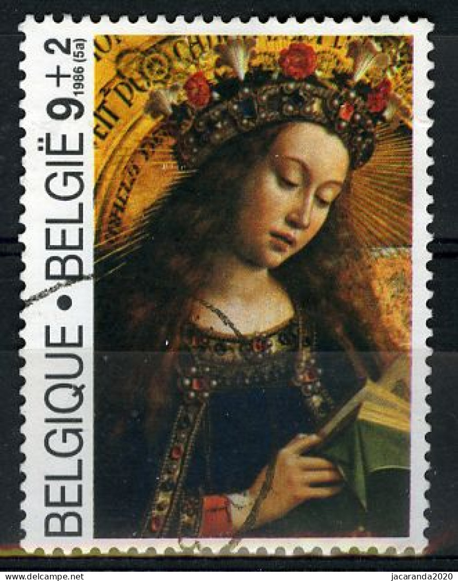 België 2205 - Aanbidding Van Het Lam Gods - Van Eyck - Gestempeld - Oblitéré - Used - Gebruikt