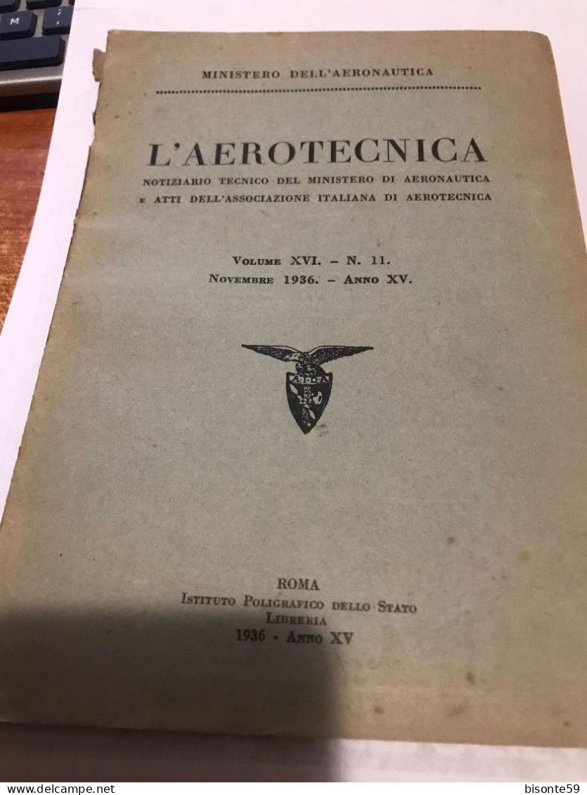 L'AEROTECNICA LIBRO DEL 1936 - Andere & Zonder Classificatie