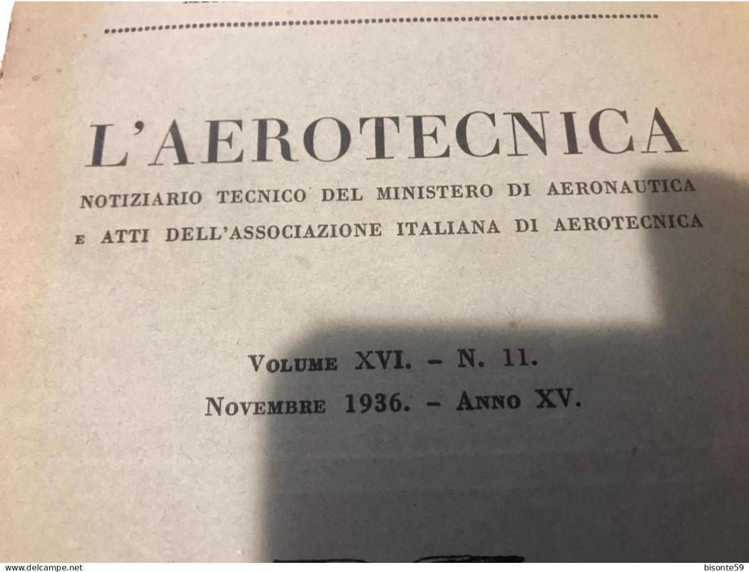 L'AEROTECNICA LIBRO DEL 1936 - Autres & Non Classés